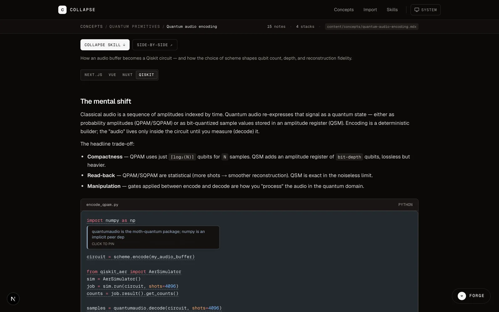 Annotated lesson — hover a token to reveal the note