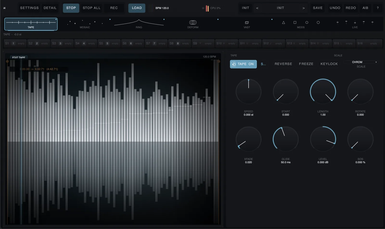 Tape — varispeed source
