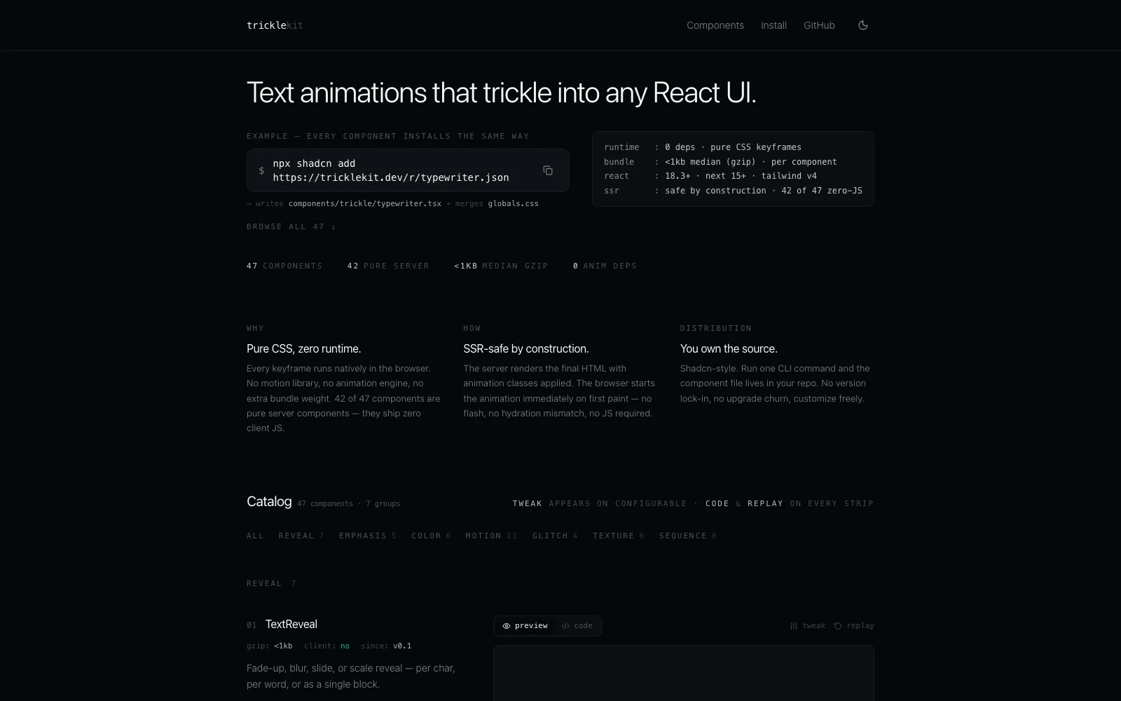 Trickle UI Kit